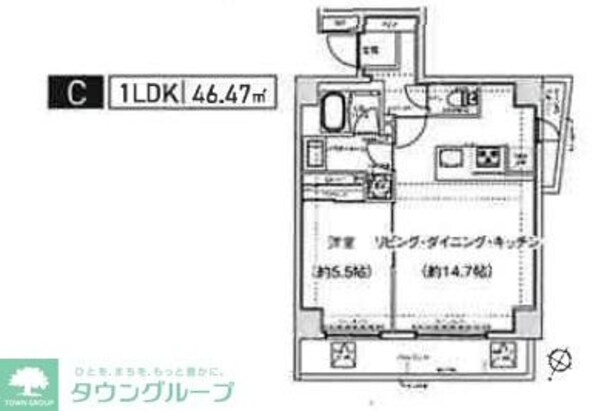 スパシエ幡ヶ谷の物件間取画像